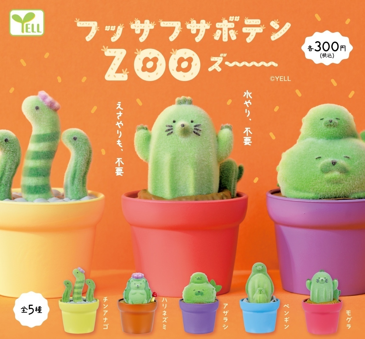 Yell 仙人掌毛毛動物園（12月預購）
