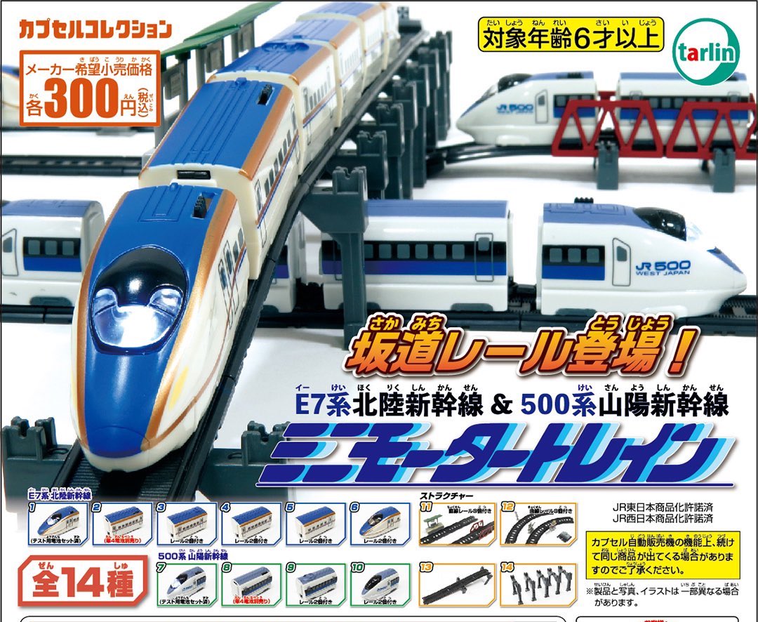 Tarlin E7系北陸&500系山陽新幹線編