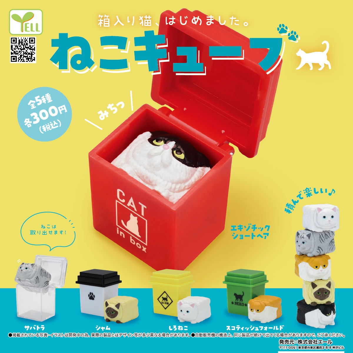 Yell 箱中的貓咪（單售）